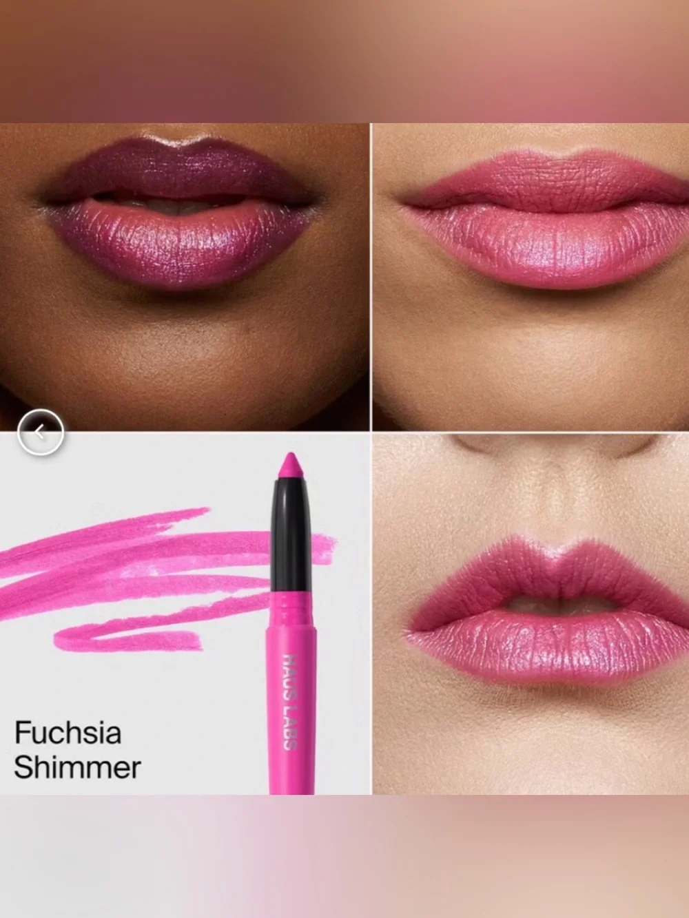 New Haus Labs By Lady Gaga Le Monster Lip Lipstick Crayon Fuchsia Shimmer